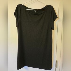 Eileen Fisher Black Short‎ Sleeve Top